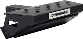 img 2 attached to 🛡️ Go Rhino! HS1012T HS-10 Hitch Skid Step: A Smart Solution for Extra Protection and Easy Access