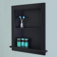 🏷 fox hollow furnishings 14x18 black recessed aiden wall niche with plain back - enhanced for seo logo