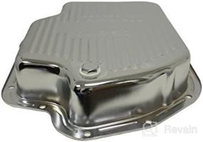 img 1 attached to 🚗 Enhanced Chevy/GM Turbo TH-400 Steel Transmission Pan (Deep Sump) - Chrome