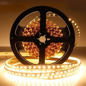 img 4 attached to Upgrade Your Home Lighting With LightingWill LED Strip Lights - Ultra Warm White, High CRI, 600 LEDs, 16.4Ft/5M, DC12V, Non-Waterproof