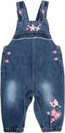 очаровательные джинсовые комбинезоны с бантом для маленьких девочек от 3 месяцев до 3 лет от peacolate логотип