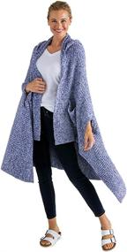 img 4 attached to Softies Womens Marshmallow Hooded Shawl Women's Clothing : Swimsuits & Cover Ups