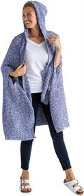 img 2 attached to Softies Womens Marshmallow Hooded Shawl Women's Clothing : Swimsuits & Cover Ups