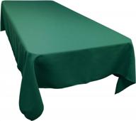 forest green premium rectangle tablecloth - overstocked at tablelinensforless (32"x114") logo