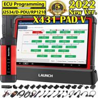launch x431 pad v automotive scan tool with ecu online programming & coding, j2534 programming, topology map, intelligent diagnostics, full bi-directional control, and 50+ services логотип