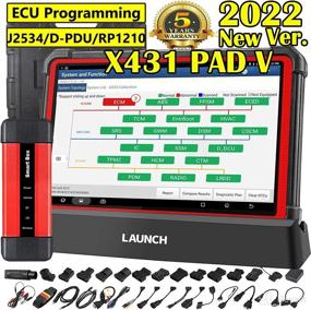 img 4 attached to LAUNCH X431 PAD V Automotive Scan Tool with ECU Online Programming & Coding, J2534 Programming, Topology Map, Intelligent Diagnostics, Full Bi-Directional Control, and 50+ Services