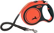 🐾 flexi xt30t5-251: the ultimate boarding leash for dogs and cats - xtreme l tape 5m, orange логотип