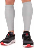 calf compression sleeve for men and women - shin splint sleeves for leg, calves – running, cycling logo