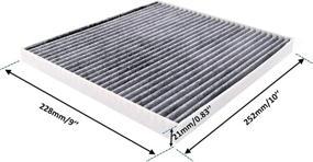 img 3 attached to 🔧 Improved CF11819, CP819 - Pack of 2 Cabin Air Filter Replacements - FD819 Model