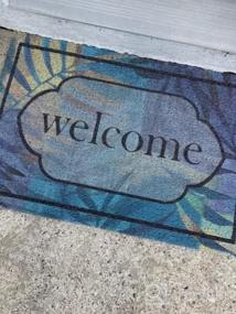 img 5 attached to Welcome Guests With The ROSMARUS Fall Doormat - 17”X 30”, Anti-Slip PVC Spinning Leaf Design