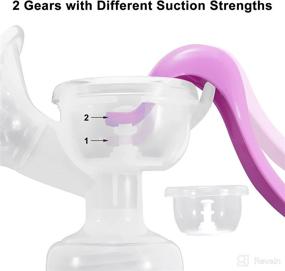 img 2 attached to 🤱 DIBOLAI Manual Breast Pump: Compact Silicone Hand Pump for Efficient Breastfeeding - Baby Feeding Pumps & Accessories