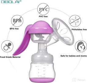 img 3 attached to 🤱 DIBOLAI Manual Breast Pump: Compact Silicone Hand Pump for Efficient Breastfeeding - Baby Feeding Pumps & Accessories