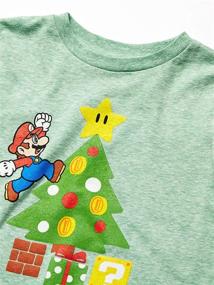 img 1 attached to Nintendo Little Mario Vibes Heather Boys' Clothing : Tops, Tees & Shirts