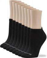 women's no-show socks with cushion - pack of 8 for maximum comfort logo