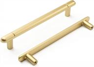 upgrade your kitchen and bathroom with lontan 5 inch cabinet handles - brushed brass furniture hardware for a modern and contemporary look - pack of 10 logo