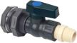 efficient autorocking spigot rain barrel faucet kit with pvc valve and bulkhead fitting - perfect for water storage in tanks, aquariums, tubs, and pools (3/4 inch, dn20, pn10) logo