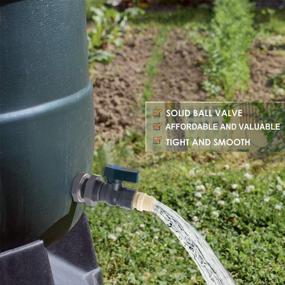 img 3 attached to Efficient AutoRocking Spigot Rain Barrel Faucet Kit With PVC Valve And Bulkhead Fitting - Perfect For Water Storage In Tanks, Aquariums, Tubs, And Pools (3/4 Inch, DN20, PN10)