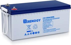 img 4 attached to Power Your Adventures With Renogy'S 12V 200AH Deep Cycle Hybrid GEL Battery For Solar, Wind, RV And More!