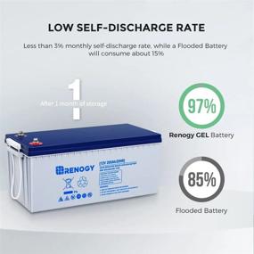 img 2 attached to Power Your Adventures With Renogy'S 12V 200AH Deep Cycle Hybrid GEL Battery For Solar, Wind, RV And More!