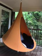 img 1 attached to Vivere Double Cacoon In Mango: Relax And Unwind In Comfort! review by Zac Pewitt