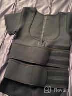 img 1 attached to Trim Your Waistline With Eleady Women'S Neoprene Corset Trimmer Belt & Sweat Suit Combo review by Jeremy Monroe