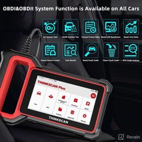 img 1 attached to 🚗 ThinkScan OBD2 Scanner: Advanced Car Diagnostic Tool with 28 Reset Functions, Touchscreen, WiFi, and Auto VIN