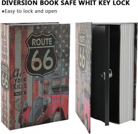 img 2 attached to KYODOLED Book Safe With Key Lock,Money Hidden Lock Box,Dictionary Diversion Secret Safe Box,9.5" X 6.1" X 2 .2" USA Large