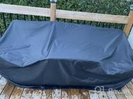 img 1 attached to 82.6" L X 39" W X 27" H Waterproof Outdoor Sofa Cover - Heavy Duty Patio Furniture Covers For Windproof Winter Protection By HIRALIY review by Chad Cross