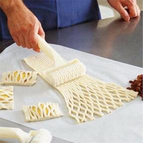 img 3 attached to CDyBox Пластиковый решетчатый роликовый резак - Инструменты для выпечки своими руками для идеального узорчатого печенья и корочки для пиццы