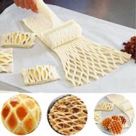 cdybox plastic lattice roller cutter - diy baking tools for perfectly patterned biscuits and pizza crusts logo
