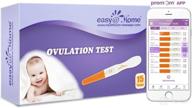 🌸 easy@home 15 ovulation predictor kit test sticks: accurate midstream fertility tests with premom app integration logo