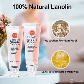 img 2 attached to 🤱 NCVI Lanolin Nipple Cream: All-Natural Solution for Breastfeeding, 1.41 Ounces