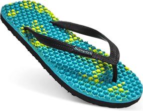 img 4 attached to 👣 Men's Massage Flip Flops: Enhance Health, Relieve Pain, Boost Circulation & Energy