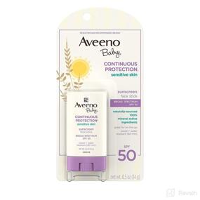 img 4 attached to 🧴 Aveeno Baby Continuous Water Resistant Travel Size Skincare for Improved SEO