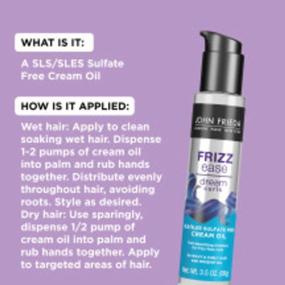 img 1 attached to John Frieda Dream Curls Cream Oil, Anti-Frizz Formula for Hydrating Curly, Frizzy Hair, Nourishing Dry and Damaged Hair, Promotes Bouncy Curls, 3.5 fl oz