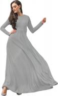 empire waist flowy long sleeve party gown for women - perfect for fall and winter occasions логотип