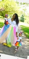 img 1 attached to 💃 CoutureBridal® Long Tutu Rainbow Tulle Skirt for Women - Fluffy Performance Skirt review by Tom Tucker