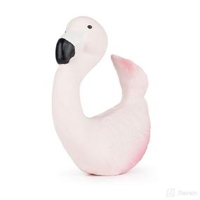 img 2 attached to 🦩 Oli & Carol Sky The Flamingo: Chewable Bracelet Teether for Babies and Toddlers