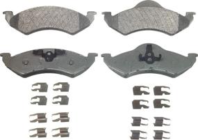 img 4 attached to Wagner MX820 ThermoQuiet Semi-Metallic Disc Brake Pad Set