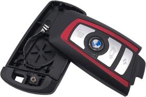 img 2 attached to Keyless Entry Remote Control Key Fob Case Cover Replacement For BMW 1 2 3 4 5 6 7 Series X3 M2 F Series 235Ix 320 E90 E92 E93 X5 F10 F20 F30 F40 (Red 4 Buttons)