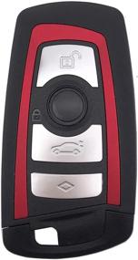 img 4 attached to Keyless Entry Remote Control Key Fob Case Cover Replacement For BMW 1 2 3 4 5 6 7 Series X3 M2 F Series 235Ix 320 E90 E92 E93 X5 F10 F20 F30 F40 (Red 4 Buttons)