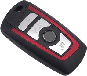 img 1 attached to Keyless Entry Remote Control Key Fob Case Cover Replacement For BMW 1 2 3 4 5 6 7 Series X3 M2 F Series 235Ix 320 E90 E92 E93 X5 F10 F20 F30 F40 (Red 4 Buttons)