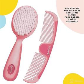 img 3 attached to Raspberry Safety 1st Easy Grip Brush and Comb