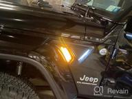 img 1 attached to XBEEK LED Front Fender Side Marker Light Turn Signal Lamp Compatible With Jeep 2018-2022 Wrangler JL JLU And 2020-2022 Gladiator JT Truck review by Aaron Charlton