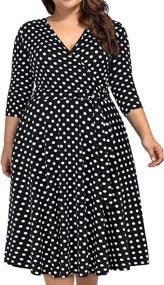 img 4 attached to Kissmay Buffalo Dresses Christmas Oversize Women's Clothing : Dresses