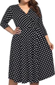 img 3 attached to Kissmay Buffalo Dresses Christmas Oversize Women's Clothing : Dresses