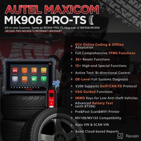 img 3 attached to 🛠️ Autel MaxiCOM MK906 Pro-TS: Advanced ECU Coding, Full TPMS & Bi-Directional Scan Tool - 2022 Upgrade of MaxiSys MS906 Pro TS/ MK906 Pro/ MS906 Pro, 36+ Service, CAN FD & DoIP, FCA Autoauth, 21 Languages