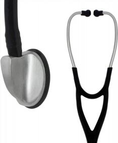 img 2 attached to EverOne Professional Cardiology Stethoscope, Black 27 Inch - SEO Optimized