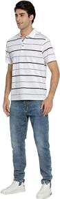 img 1 attached to Dronkon Short Sleeve Stripe Regular Fit T Shirts Men's Clothing made as Shirts