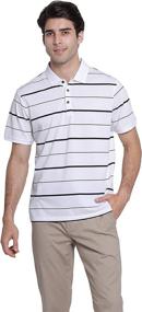 img 3 attached to Dronkon Short Sleeve Stripe Regular Fit T Shirts Men's Clothing made as Shirts